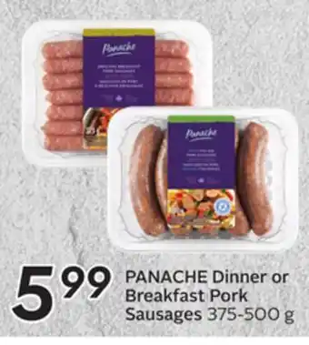 Sobeys Dinner or breakfast pork sausages offer