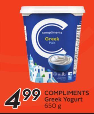 Sobeys Greek yogurt offer