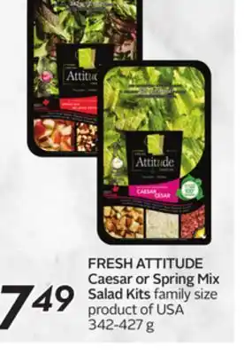 Sobeys Caesar or spring mix salad kits offer