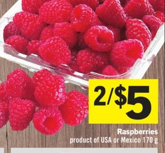 Foodland Raspberries product of usa or mexico 170 g offer