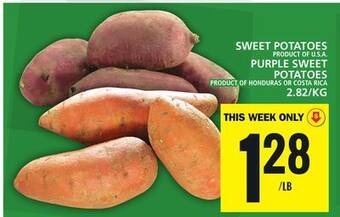 Food Basics Sweet potatoes or purple sweet potatoes offer