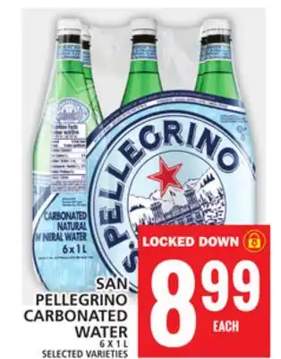 Food Basics San  pellegrino carbonated water offer