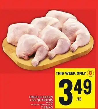 Food Basics Fresh chicken leg quarters offer