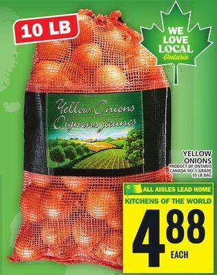 Food Basics Yellow onions offer