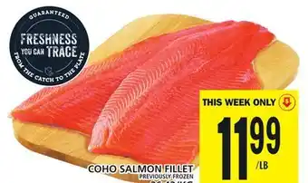 Food Basics Coho salmon fillet offer