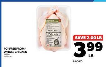 Real Canadian Superstore Pc free from whole chicken offer