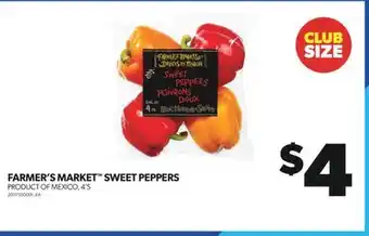 Real Canadian Superstore Farmer's market sweet peppers, 4's offer