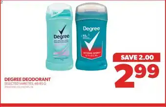 Real Canadian Superstore Degree deodorant, 48-85 g offer
