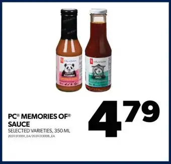Real Canadian Superstore Pc memories of sauce, 350 ml offer