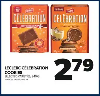 Real Canadian Superstore Leclerc célébration cookies, 240 g offer