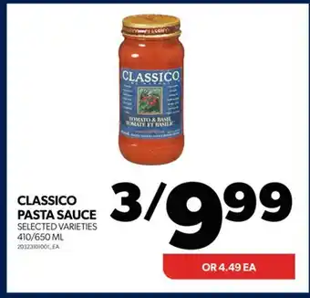 Real Canadian Superstore Classico pasta sauce, 410/650 ml offer