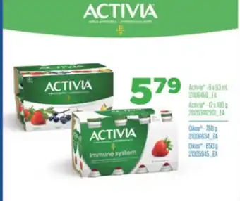 Real Canadian Superstore Activia , 8 x 93 ml, 12 x 100 g, oikos , 750 g, 650 g offer