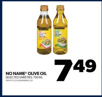 Real Canadian Superstore No name olive oil, 750 ml offer