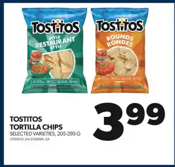 Real Canadian Superstore Tostitos tortilla chips, 205-295 g offer