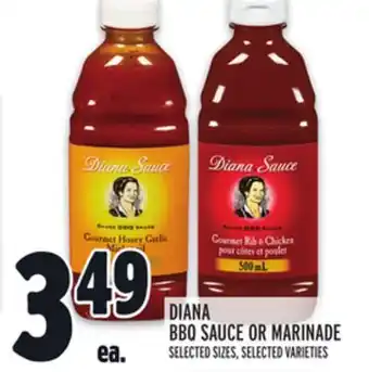 Metro Diana bbq sauce or marinade offer
