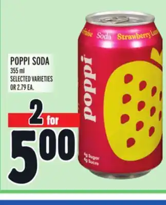 Metro Poppi soda offer