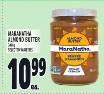 Metro Maranatha almond butter offer