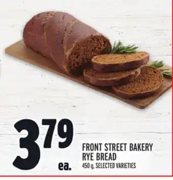 Metro Front street bakery rye bread offer