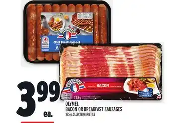 Metro Olymel bacon or breakfast sausages offer