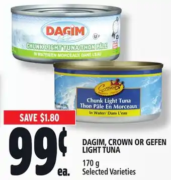Metro Dagim, crown or gefen light tuna offer