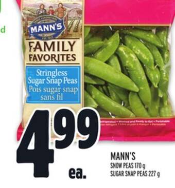 Metro Mann's snow peas offer
