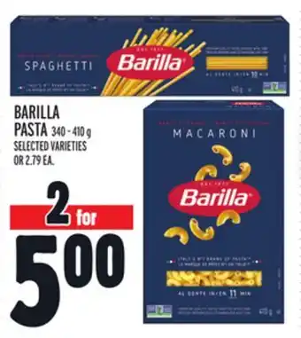 Metro Barilla pasta offer