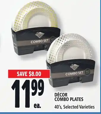 Metro Décor combo plates offer