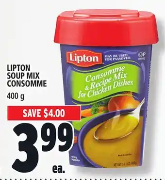 Metro Lipton soup mix consomme offer