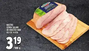 Metro Mastro genoa salami or roasted ham offer