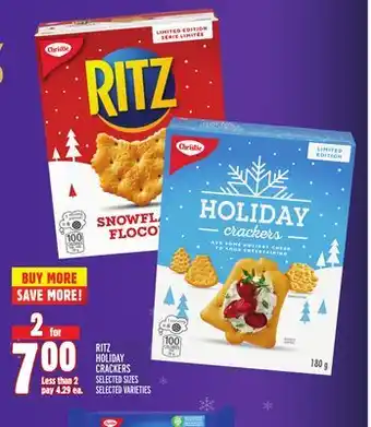 Metro Ritz holiday crackers offer