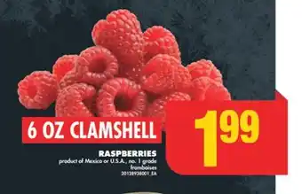 No Frills Raspberries, 6 oz offer