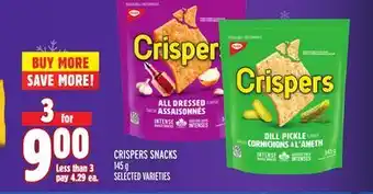 Metro Crispers snacks offer