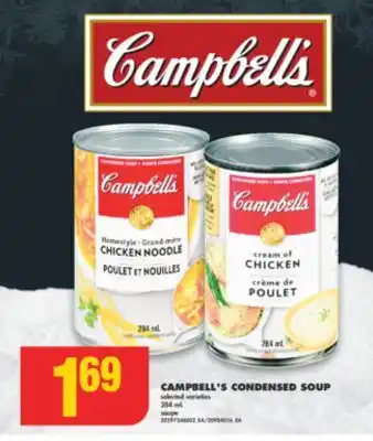 No Frills Campbell's condensed soup, 284 ml offer