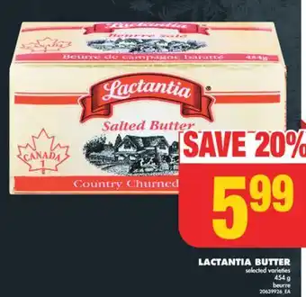 No Frills Lactantia butter, 454 g offer