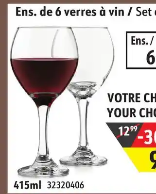 Sushi Shop Set of 6 wine glasses offer