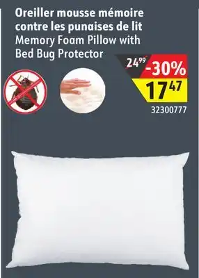 Sushi Shop Memory foam pillow with bed bug protector offer