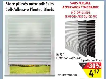 Sushi Shop Self-adhesive pleated blinds offer