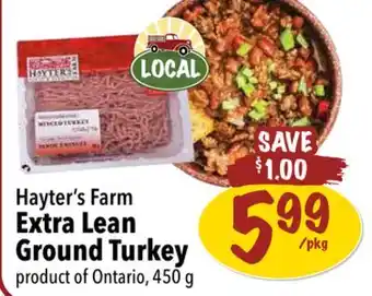 Farm Boy Hayter's farm extra lean ground turkey offer