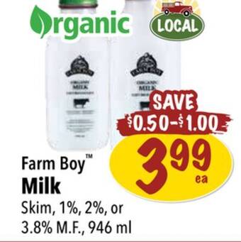 Farm Boy Farm boy milk offer