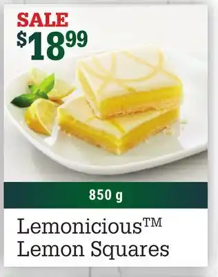 M & M Food Market Lemonicioustm lemon squares offer