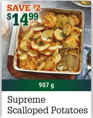 M & M Food Market Supreme scalloped potatoes offer