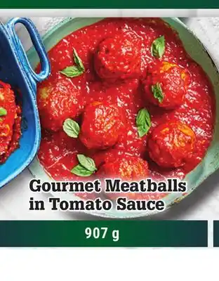 M & M Food Market Gourmet meatballs in tomato sauce offer