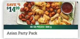 M & M Food Market Asian party pack offer