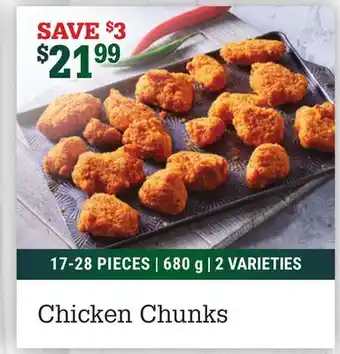 M & M Food Market Chicken chunks offer