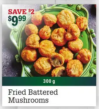 M & M Food Market Fried battered mushrooms offer