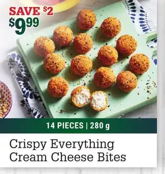 M & M Food Market Crispy everything cream cheese bites offer