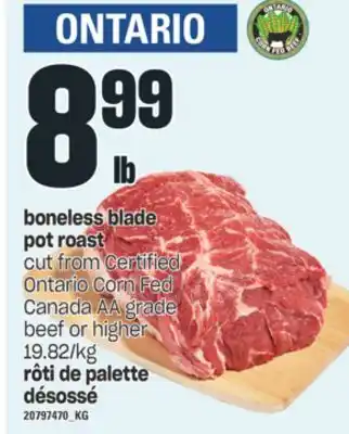 Valu-mart Rôti de palette désossé offer