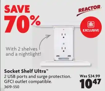 Home Hardware Socket shelf ultra offer
