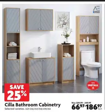 Home Hardware Cilla bathroom cabinetry offer