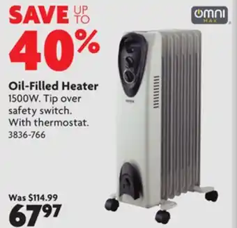 Home Hardware Oil-filled heater offer